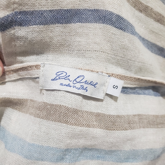 Blue Orchid Made in Italy Linen Dress.  NEW - Picture 2 of 12